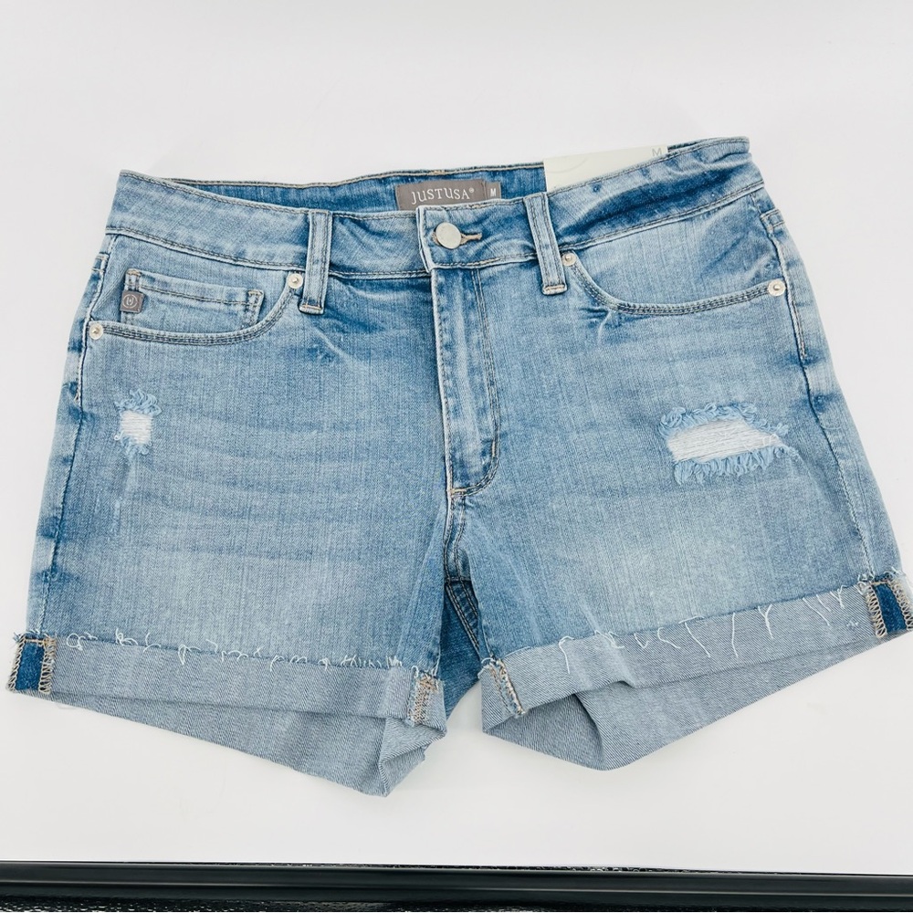 Just USA Light Blue Jean Shorts